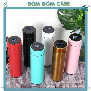 Bình giữ nhiệt có nhiệt kế thông minh 450ml lõi inox ly cốc đựng nước cách nhiệt