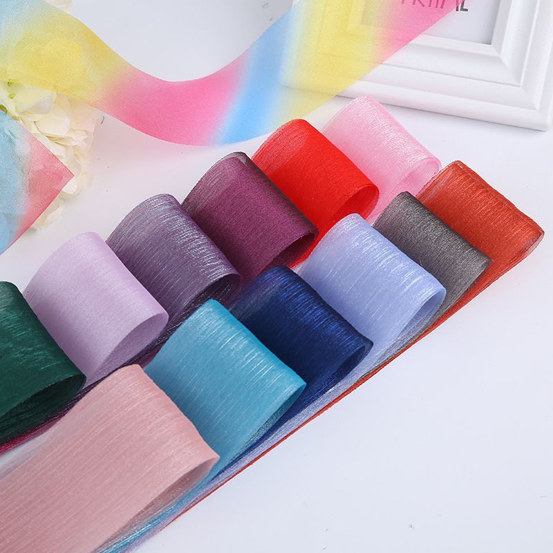 5 mét ruy băng voan tơ xước 60mm