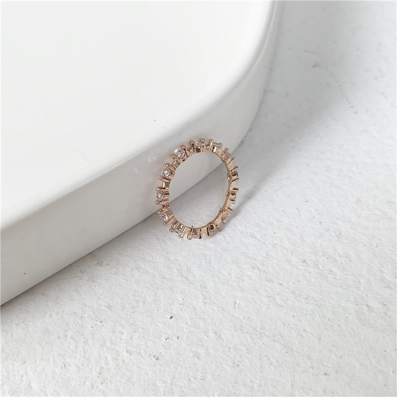 Nhẫn đính đá rose gold cho nữ nhẹ nhàng tinh tế cho nữ Splassshy