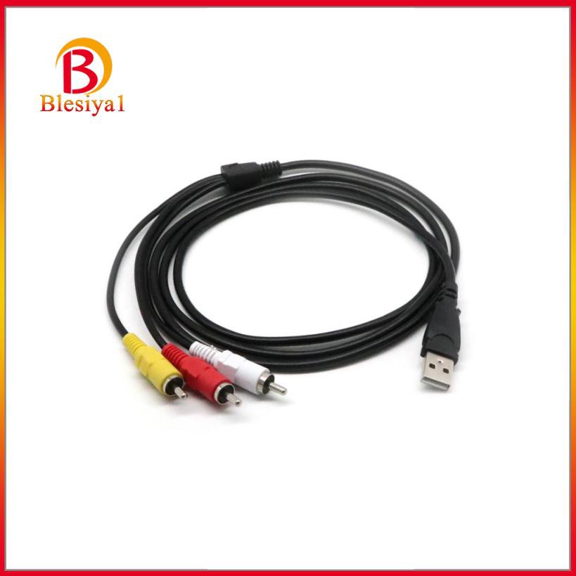 Cáp Chuyển Đổi 1.5m Usb Male Sang 3 Rca Av Audio Video Cable Cho Tv Hdtv Dvd 1080p