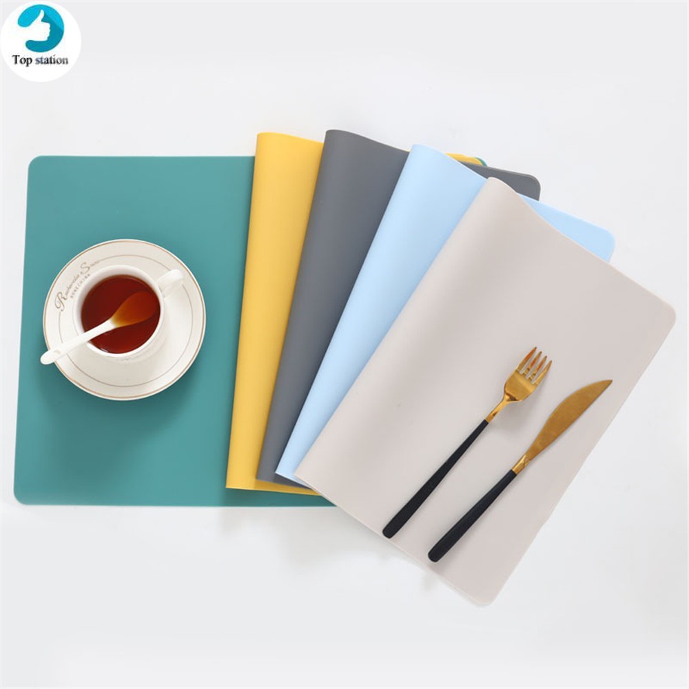 Thảm Lót Bàn Ăn Bằng Silicone Cách Nhiệt Chống Thấm Nước Phong Cách Bắc Âu Cho Bé