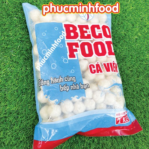 Cá viên Beco gói 1000gram 160 viên, sản phẩm dai ngon chuẩn trà sữa gia đình