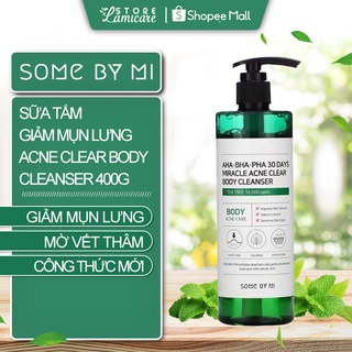Sữa tắm giảm mụn lưng làm sạch da Some by mi aha-bha-pha 30 days miracle acne clear body cleanser 400g