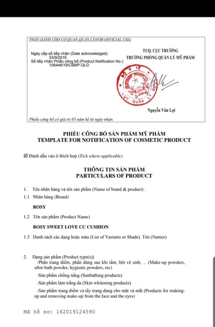 PHẦN NƯỚC CC CUSHION ROSY CHÍNH HÃNG Hàn Quốc | BigBuy360 - bigbuy360.vn