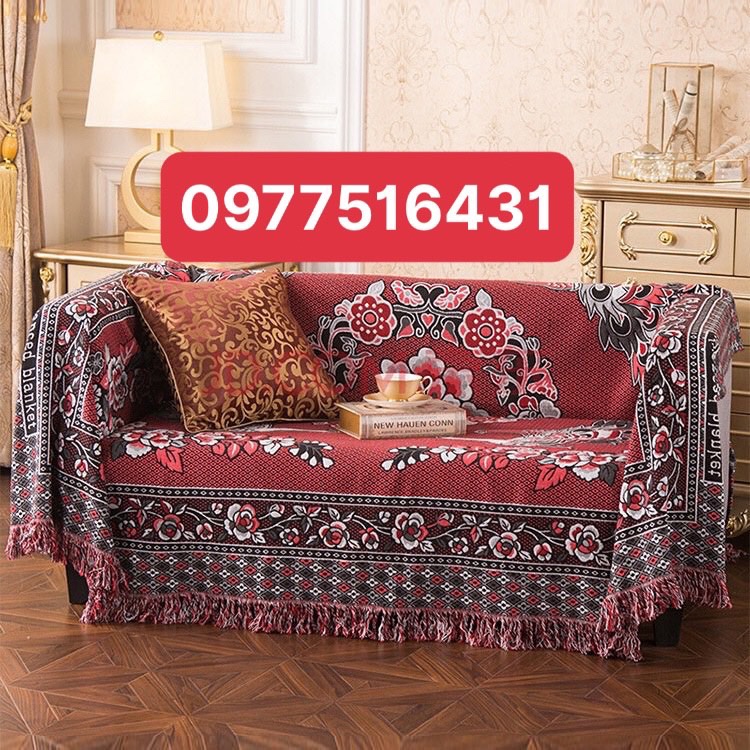 Chăn ,Thảm thổ cẩm hình công phượng rộng 1,9m x dài 2,3m