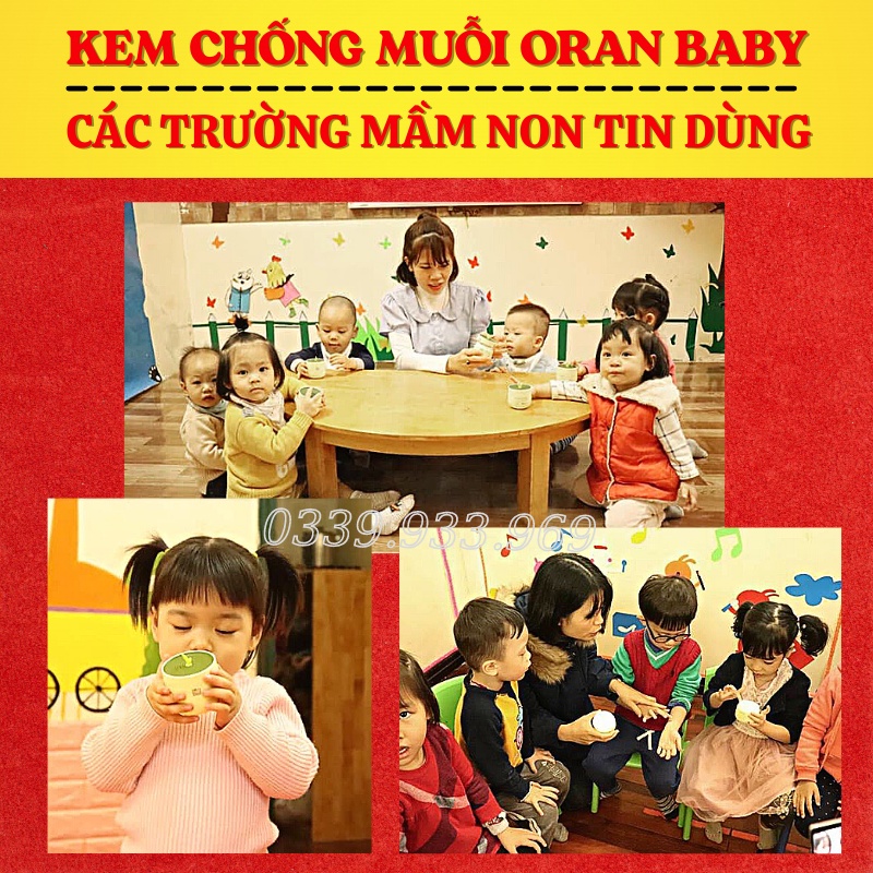 Kem Chống Muỗi Oran Baby I'm Nature - Kem Bôi Đuổi Muỗi, Làm Dịu Vết Muỗi Đốt Cho Bé 50gr