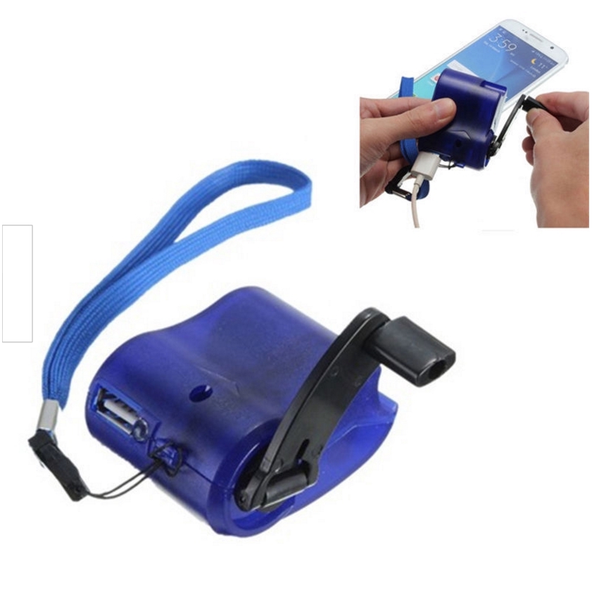 Portable Handy USB Ladegerät Notfall Hand Cranking Dynamo Elektrische Generator