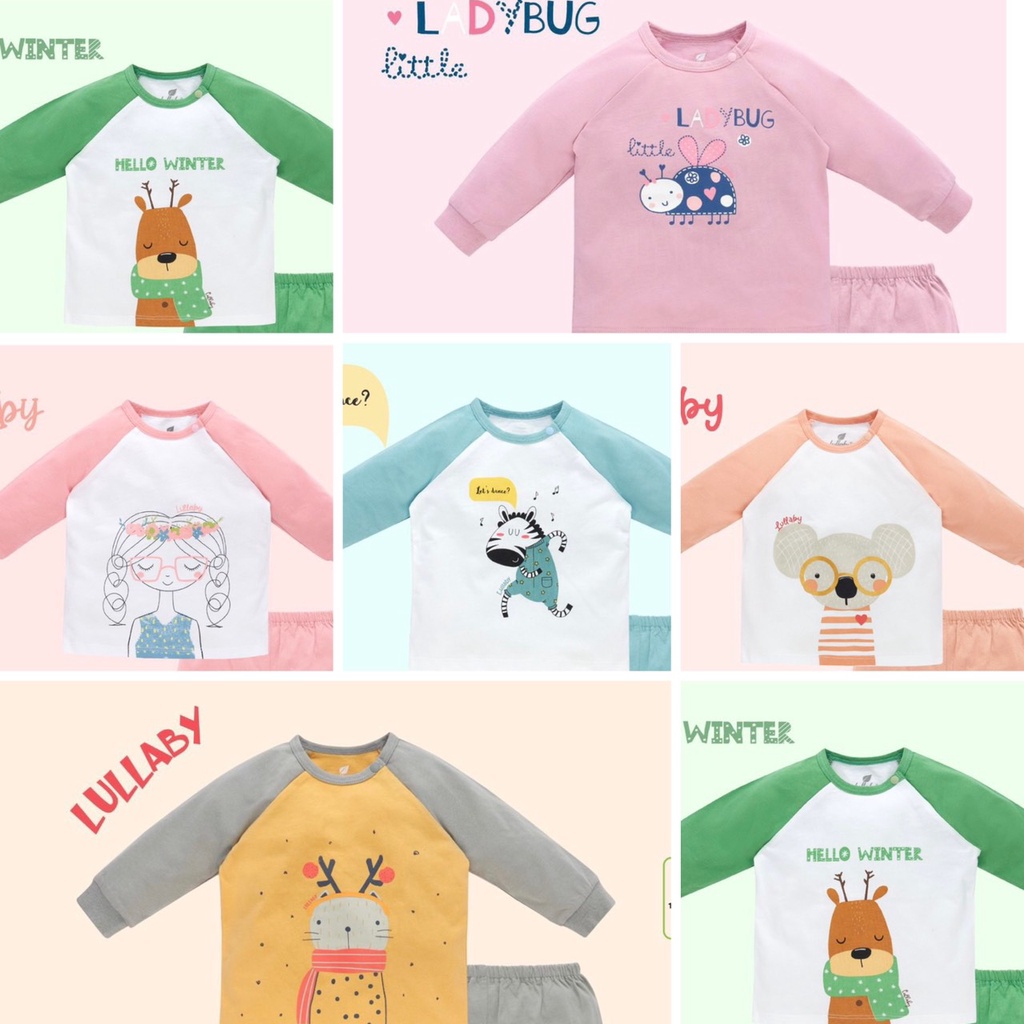 Áo dài tay Raglan Lullaby 6-24M