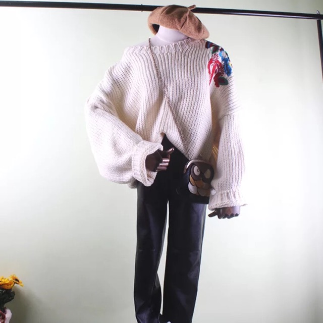 Áo len thêu Zara Style BOHo nha siêu sang