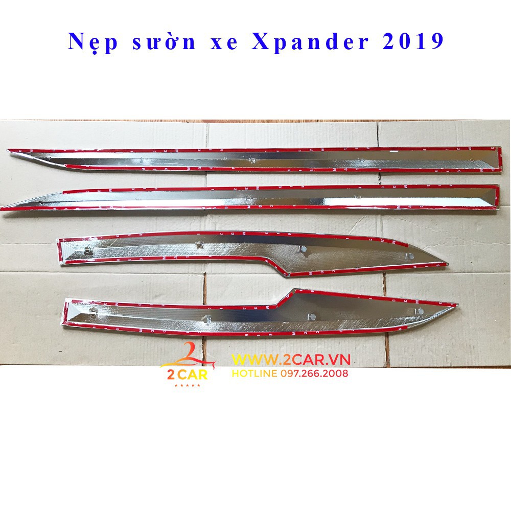 Nẹp sườn xe Mitsubishi Xpander 2018 - 2021 nhựa mạ crom cao cấp