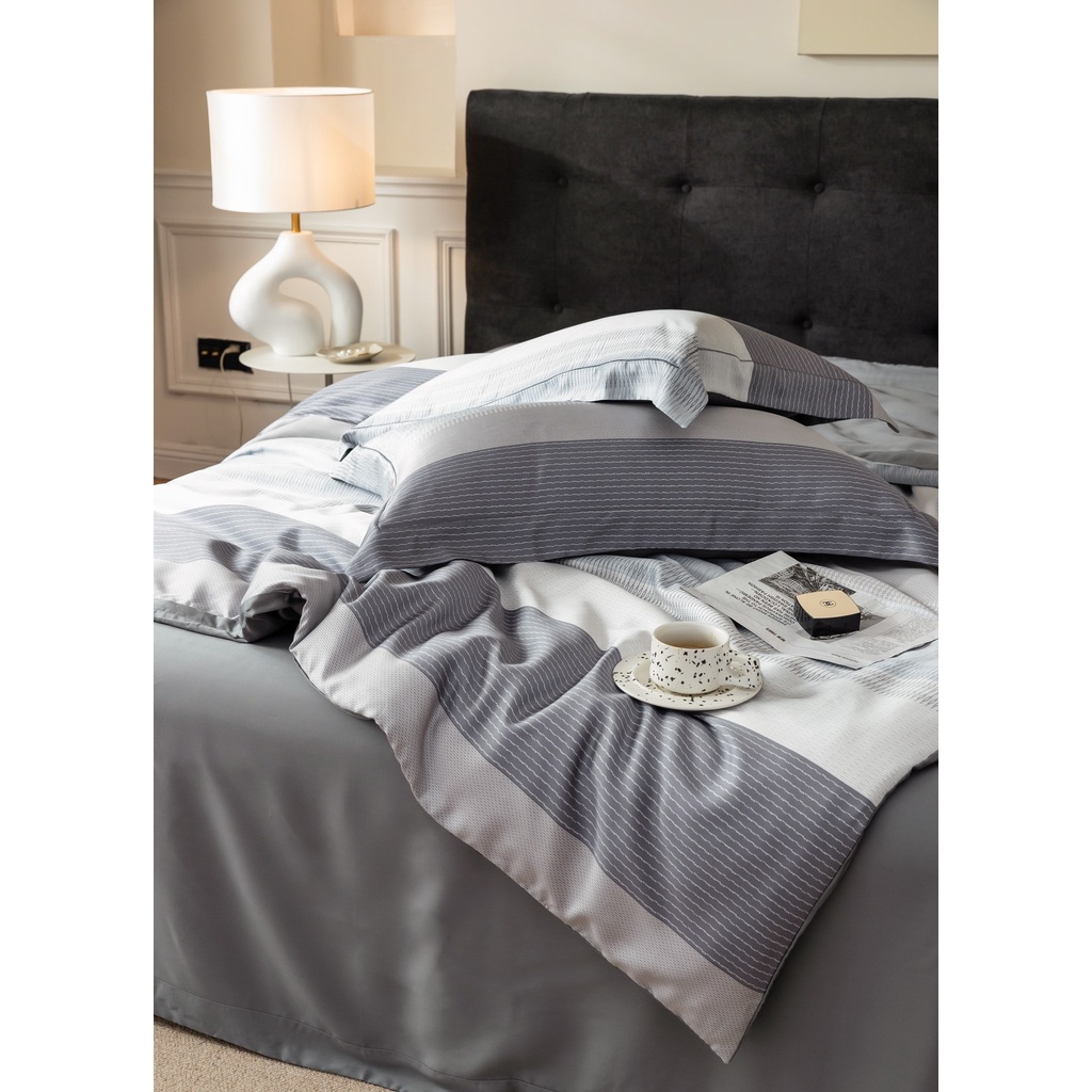 Bộ chăn ga gối mùa hè100% lụa tencel , siêu cao cấp, MỀM MỊN, MÁT DA cực hot - sang trọng DESIGN SM802
