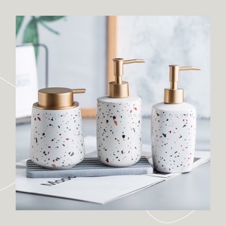 Bình đựng xà phòng, nước rửa tay bằng gốm sứ (mẫu 3)