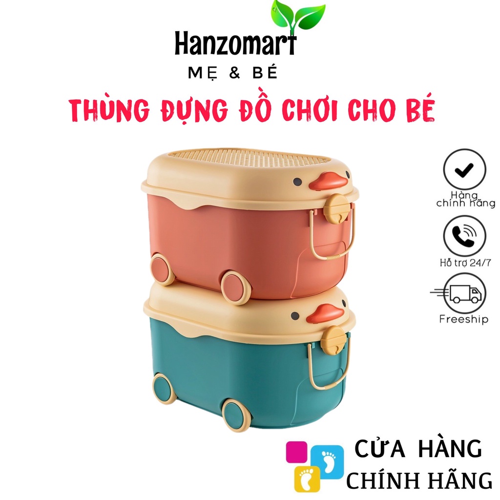 Thùng Đựng Đồ Chơi Trẻ Em - Thùng Đa Năng - Có Bánh Xe