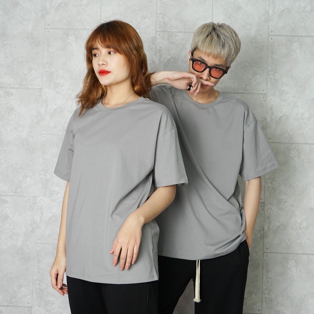 Áo thun nam nữ Unisex phông trơn tay lỡ form rộng nhiều màu