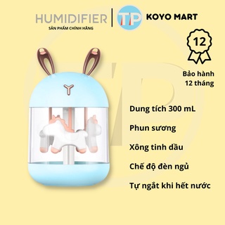 Máy phun sương mini Humidifier K5, 300ml, siêu nhỏ gọn và đáng yêu, tạo độ ẩm và xông tinh dầu, làm mát không khí