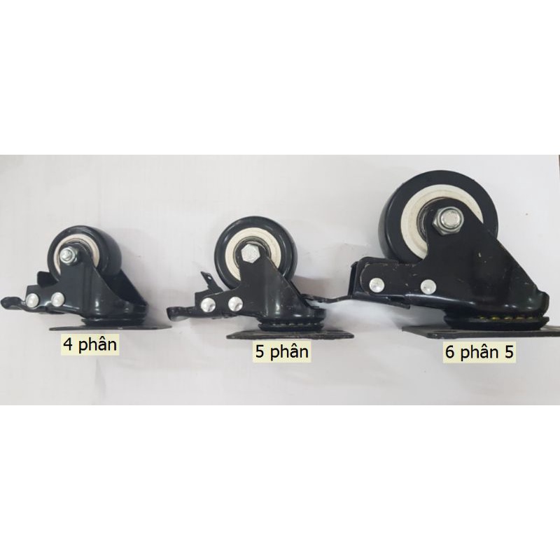 Bánh xe 4 phân, 40mm, có khóa