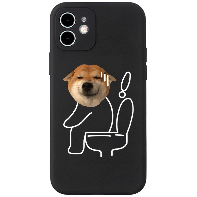 Ốp lưng JURSUE mềm hình cặp đôi độc lạ đen Cho iPhone 13 12 11 Pro Max SE 2020 X XR XS 8 7 ip 6S 6 Plus kute Y2136