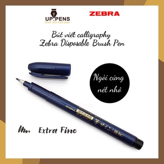 Bút brush viết calligraphy Zebra Disposable Brush Pen - Extra Fine Tip (Nét nhỏ)