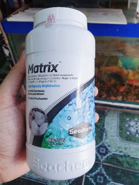 50G ĐÁ MATRIX SEACHEM VẬT LIỆU LỌC VI SINH HỒ CÁ GIÚP TRONG NƯỚC
