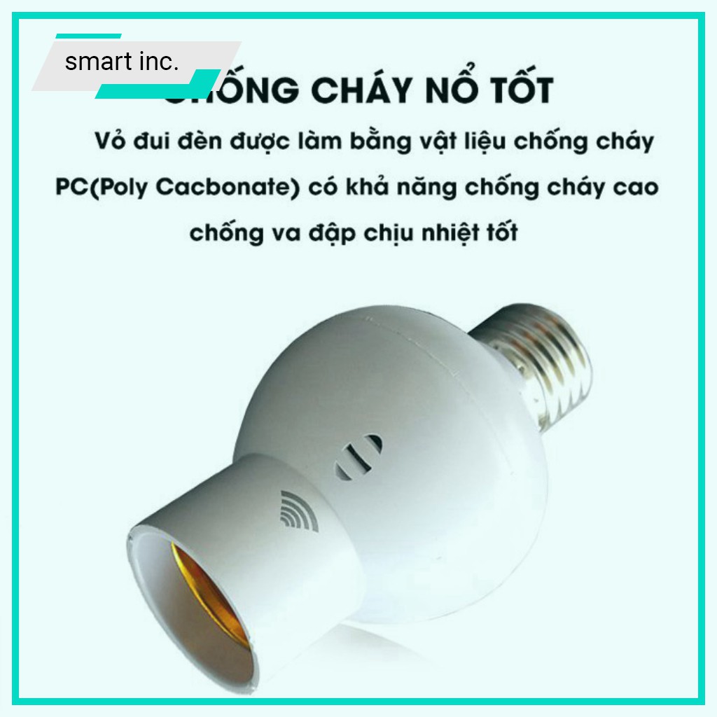 Đuôi Đèn Chuôi Đèn Cảm Biến Âm Thanh E27 Cảnh Báo Tự Động Sáng Chuyển Động Treo Ngoài Trời