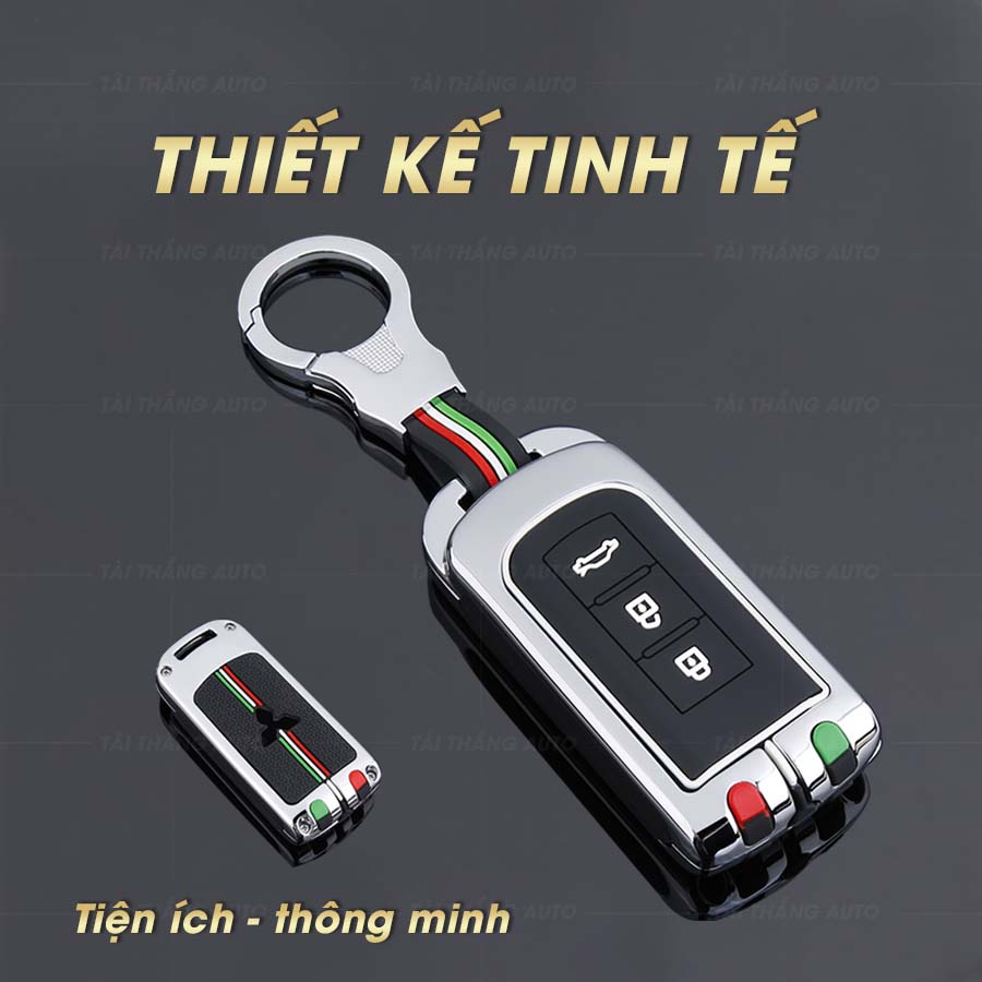 Ốp chìa khóa mitsubishi, bọc chìa khóa mitsubishi outlander, xpander, attrage, triton, pajero chất liệu metal cao cấp
