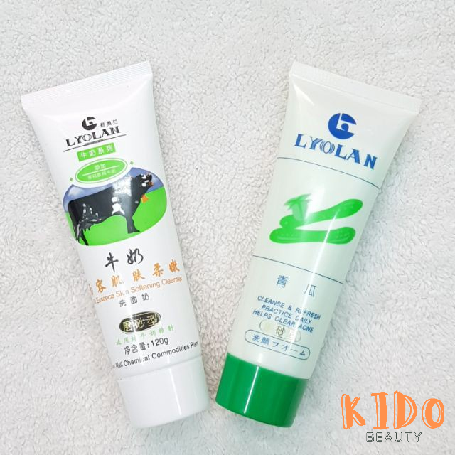 Sữa Rửa Mặt Dưa Leo / Con Bò LYOLAN - SRM nữ Lyolan 120g