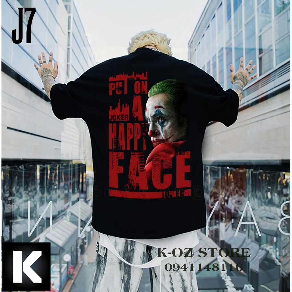 Áo thun J7 JOKER OVERSIZE UNISEX (2 Màu ĐEN-TRẮNG)
