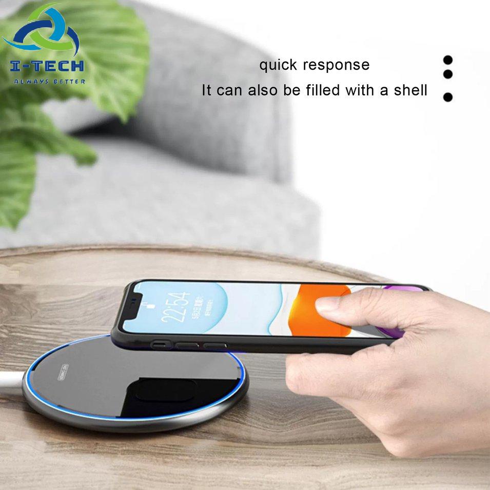 ⚡Khuyến mại⚡15w Wireless Charger With Type-c Cable Mirror Fast Charging Convenient Desktop Mobile Phones Charger | BigBuy360 - bigbuy360.vn