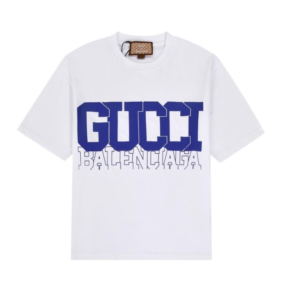 Áo Thun Ngắn Tay In logo Thương Hiệu Gucci Và Thẻ 002 Thời Trang Thường Ngày Cho Nam Và Nữ ⚡