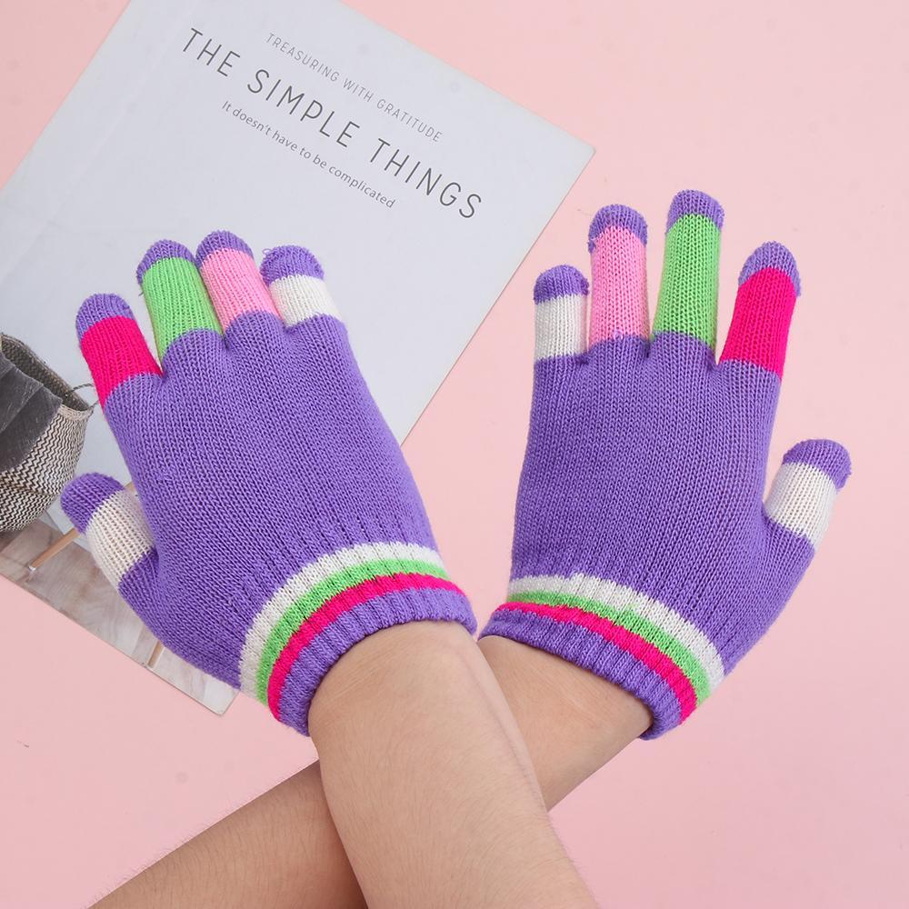 Găng Tay Đan Len Dày Dặn Giữ Ấm Mùa Đông Cho Bé