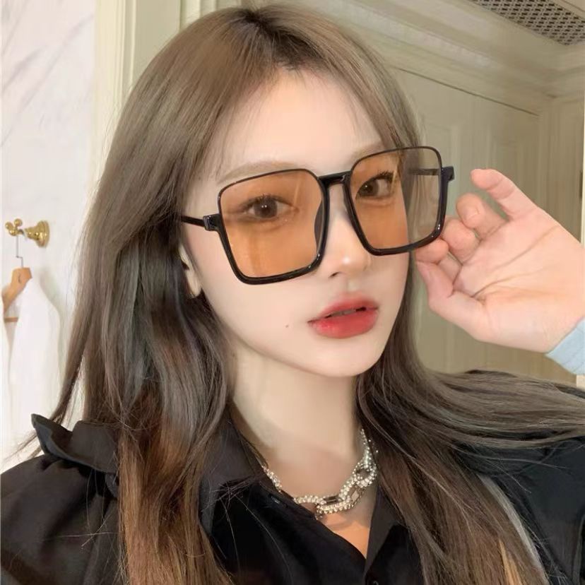 Kính Mát Gọng Vuông Lớn Phong Cách Retro Thời Trang Unisex