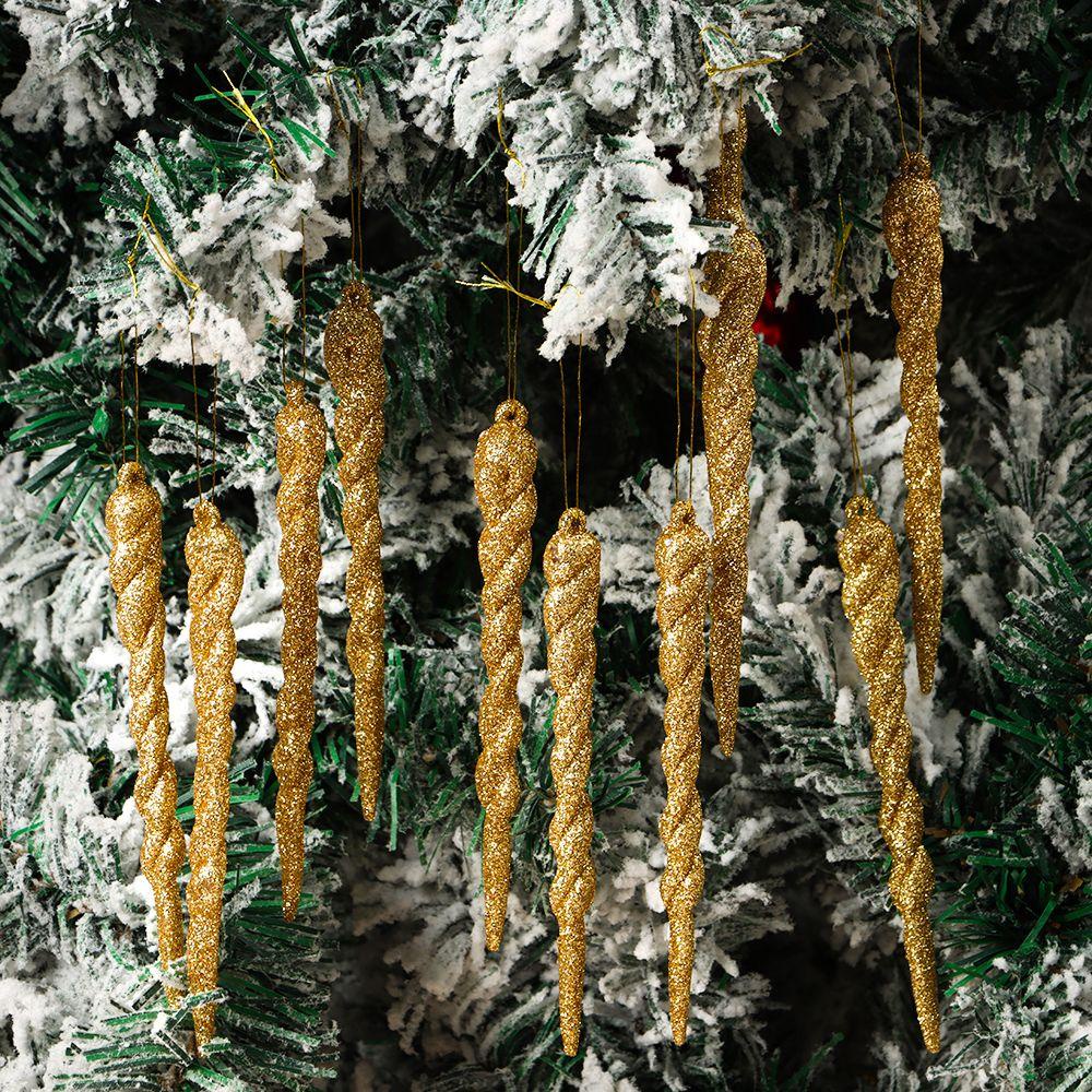 LONTIME Set 12 Phụ Kiện Treo Trang Trí Giáng Sinh Năm Mới