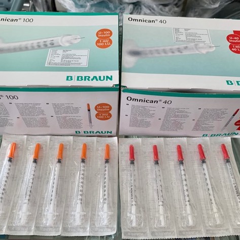 BƠM TIÊM TIỂU ĐƯỜNG 1ML B.BRAUN HÀN QUỐC XILANH TIÊM INSULIN 1ML