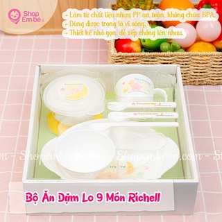 Bộ ăn dặm lo 9 món richell nhật bản