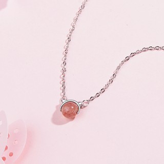 Dây chuyền chú mèo cute - (hồng dâu)