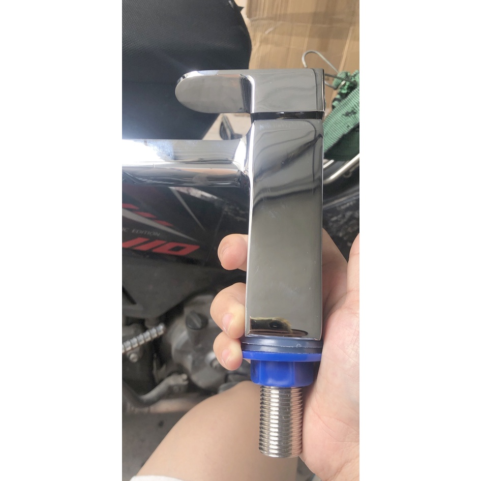 [LOẠI 1-HÀNG ĐÚC-NẶNG] Vòi Rửa Mặt Lavabo Lạnh đồng thau mạ crom Cao Cấp N6003 Fotar VÒI LA LẠNH vuông si