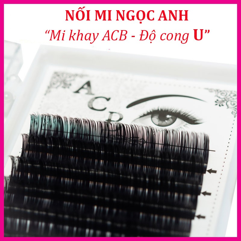 Mi khay ACB độ cong U, chất mi silk Hàn, mêm dễ bắt keo, dùng để nối volume, classic