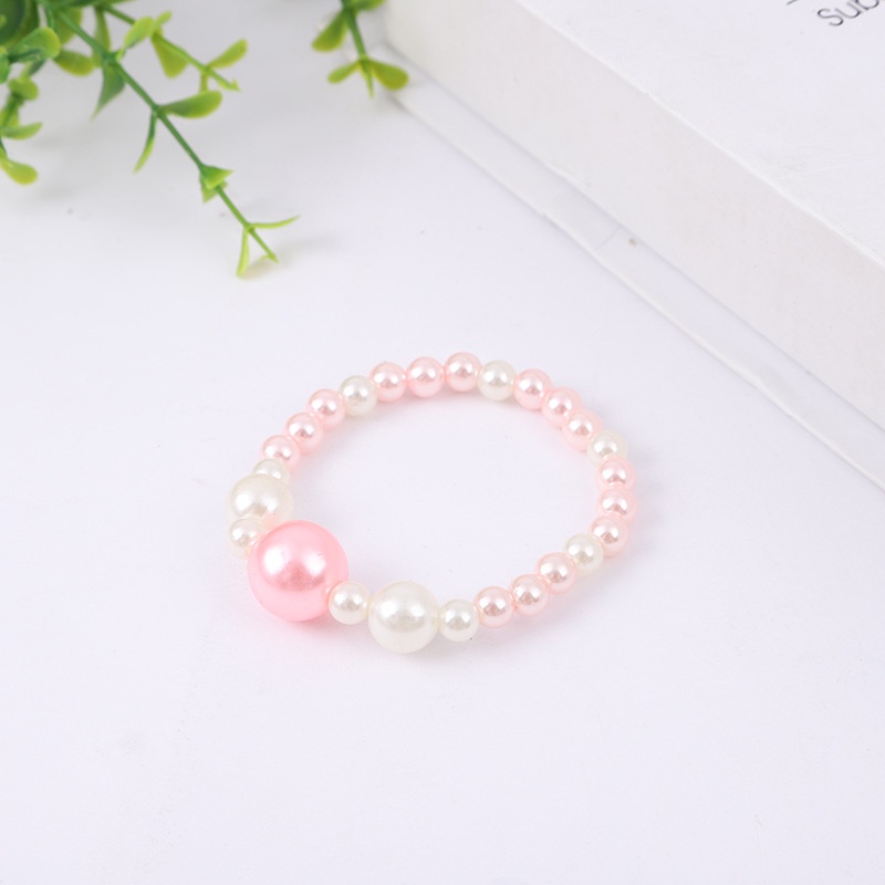 Set vòng cổ vòng tay hạt cườm xinh xắn đáng yêu cho bé gái E1062