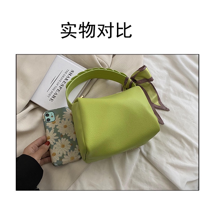 Túi Xách JASMIN NOIR Đeo Chéo Chất Liệu Da PU Đính Nơ Xinh Xắn Cho Nữ