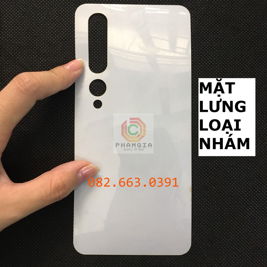 Dán PPF bóng, nhám cho Xiaomi Mi 10 màn hình, mặt lưng, fill lưng viền siêu bảo vệ