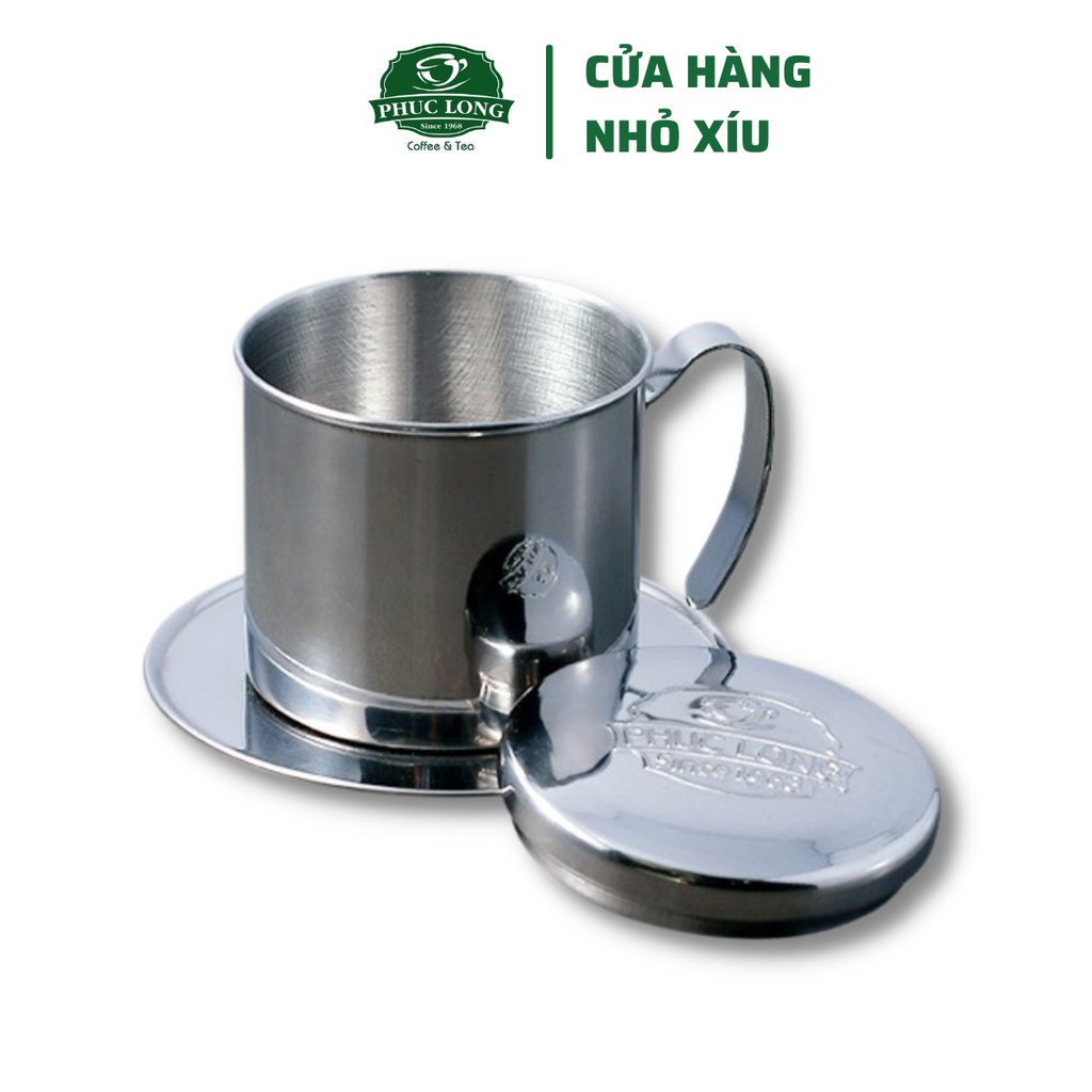 Phin Cà Phê Inox Phúc Long Lưới Lọc Dính Liền Chất Lượng Cao