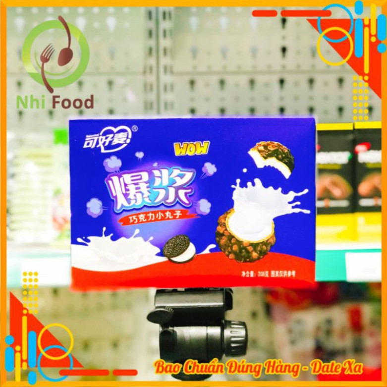 Bánh Socola Nhân Chảy 3 Lớp Hộp 20 Viên Bao Đúng Hàng