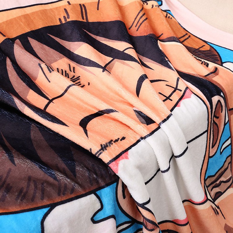 Chăn lông mềm mại in hình nhân vật One Piece