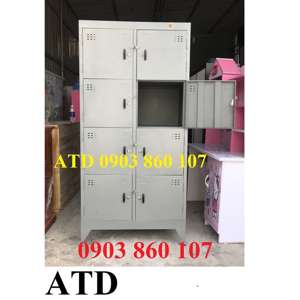 Tủ locker sắt cá nhân- tủ hồ sơ 8 cửa 10 cửa sắt dày có khóa riêng biệt - y hình 100% thực tế tphcm biên hòa bình dương