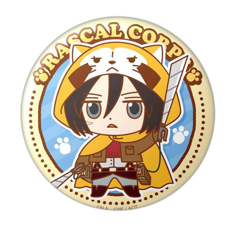 flowersqueen Ghim Cài Áo Hình Nhân Vật Hoạt Hình Attack On Titan Thời Trang