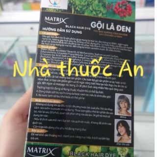 (1 gói) Matrix gội là đen nhuộm tóc đen