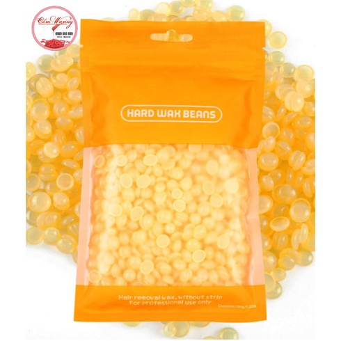 (V)SÁP WAX LÔNG NÓNG HẠT ĐẬU HARD WAX BEAN 100g Cao Cấp Tặng que wax to