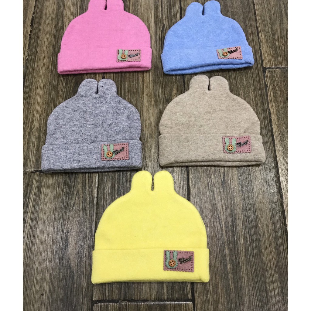 Mũ len cho bé mềm ấm tai thỏ dễ thương thích hợp cho bé 6 tháng - 3 tuổi