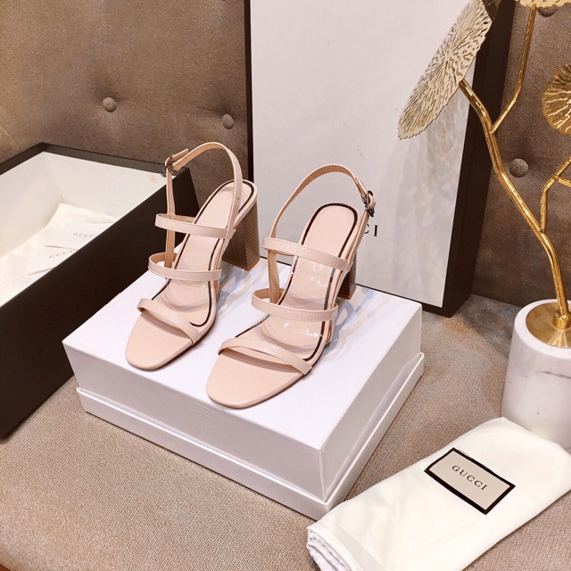 SANDAL NỮ DÂY NHỎ GÓT VUÔNG CAO 7P