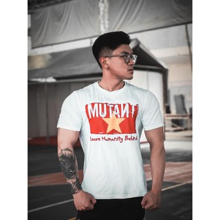Áo thun cotton thể thao nam mutant hàng chính hãng - màu trắng